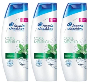 3 Pcs Head & Shoulders Anti Dandruff Cool Menthol Shampoo 72 ML Brand New - Picture 1 of 9