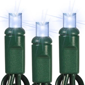 COOL WHITE LED Christmas String Lights Mini Lights Indoor Outdoor 50ct 24ft - Picture 1 of 1