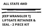 1997-06 Fits Jeep Wrangler TJ LJ Hard Top Liftgate Glass Trim with Rubber Gasket