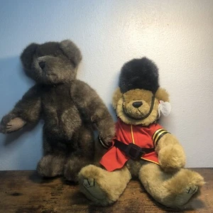 Two Vintage collectible stuffed bears movable arms and legs Boyd and TY - Picture 1 of 22