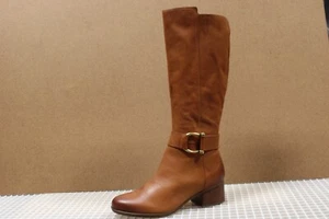 Naturalizer Women's Waterproof Wide Calf Buckle Strap Boots, Brown, Size 7.5M - Picture 1 of 9