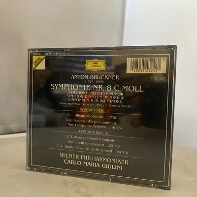 ANTON BRUCKNER - Symphony No. 8 - 2 CD Set - MINT condition - E23-2047 - Image 1 of 2