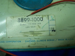 10 ft Belden 8899 18 awg RED test equipment meter lead wire 5000 volt CABLE - Picture 1 of 1
