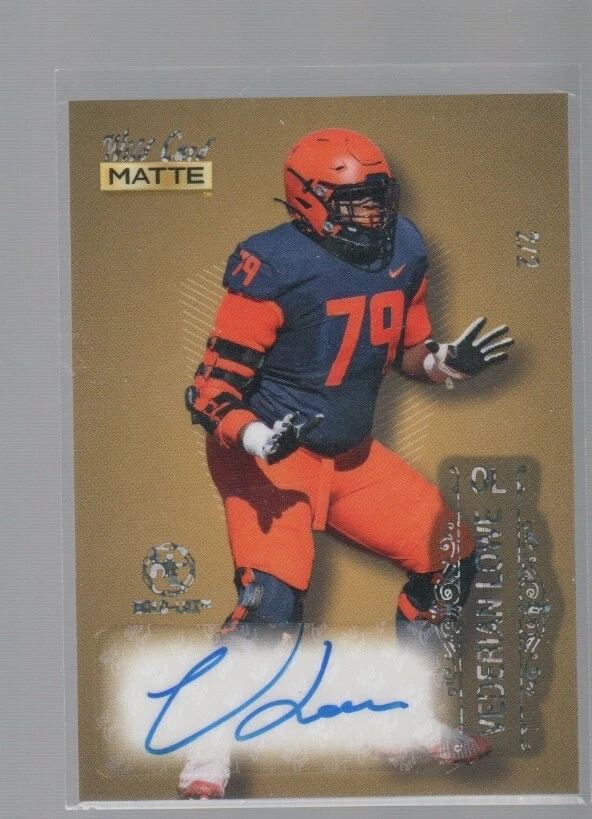 VEDERIAN LOWE 2022 WILD CARD MATTE HOLO-LUX AUTO CARD #MB-A  2/2 - Image 1 of 1