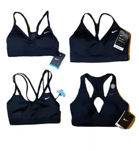 NWT NIKE Women's Dri-Fit Indy Assorted Black Sports Bras Size XS or Medium - Picture 1 of 9