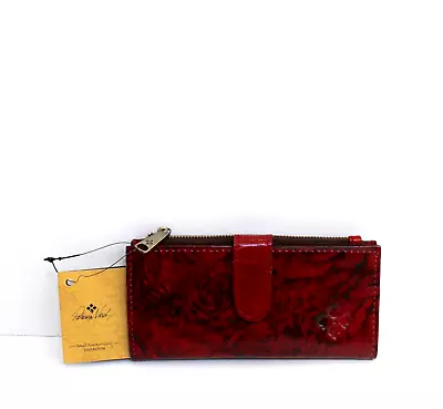 Patricia Nash Nazari Etched Roses Leather Wallet • 74.95€
