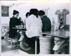 1974 Tokyo Japan Women Drink Tea At Table Made Of Car Travel 8X10 Vintage Photo