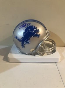 DETROIT LIONS- KURT SCHULZ SIGNED AUTOGRAPH MINI HELMET TRISTAR COA BILLS - Picture 1 of 6