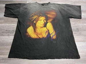 Vintage Heavily Faded Worn Shania Twain T-Shirt 90s XL Thin Distressed Baggy - Picture 1 of 12