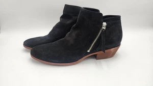 Sam Edelman Packer Damen-Stiefelette schwarz Leder doppelter Reißverschluss Größe 12 M - Bild 1 von 13