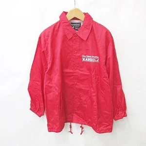 Kangol Jacket Coach Logo Print Mesh Nylon Red Used d28eb28df43d97d7a420178d810bb - Picture 1 of 7