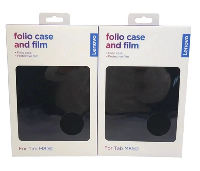 Lote de 2 fundas tipo folio Lenovo TAB M8 NEGRAS (EE. UU.) - Envío gratuito. Foto 1 de 3