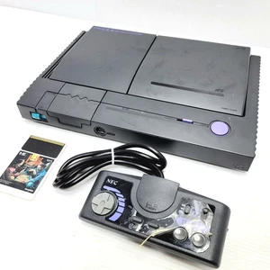 NEC PC Engine Duo Console Black System PCE Japan Turbo 16 Untested JUNK s0805M - Picture 1 of 9