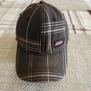 Original Dickies Faded Black Plaid Baseball Cap Dad Mütze Fitted - Bild 1 von 9