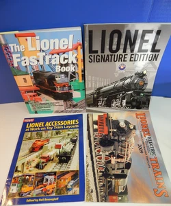 4 Lionel Train Catalogs Lot Toy Model Trains FasTrack Signature Layouts Mix - Picture 1 of 10