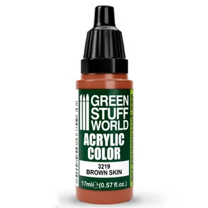 Green Stuff World Acrylic Color Paint - BROWN SKIN 17ml - Picture 1 of 2