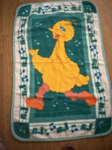 Vintage Sesamstraße großer Vogel "La La" Baby Überwurf Decke Owen 30" x 45" - Bild 1 von 9