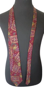 Corbata vintage Givenchy Monsieur para hombre clásica seda multicolor Italia todas las estaciones - Imagen 1 de 16