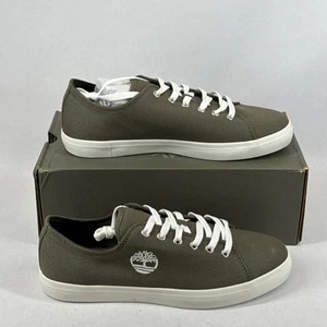 Timberland Union Wharf Herren Sneaker Dunkelgrün Canvas Freizeitschuhe ALLE GRÖßEN - Bild 1 von 12