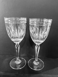2 calici acqua Waterford Crystal Hannover 8 1/2" senza finiture - Foto 1 di 6