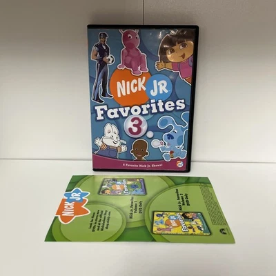 Nick Jr Favorites 3 DVD+Insert Paper Good Condition DVD Nickelodeon Nick Jr - Image 1 of 4