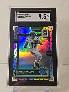 2022 Panini Donruss Optic Garrett Wilson Rated Rookie Holo Stars Jets SGC 9.5 - Picture 1 of 4