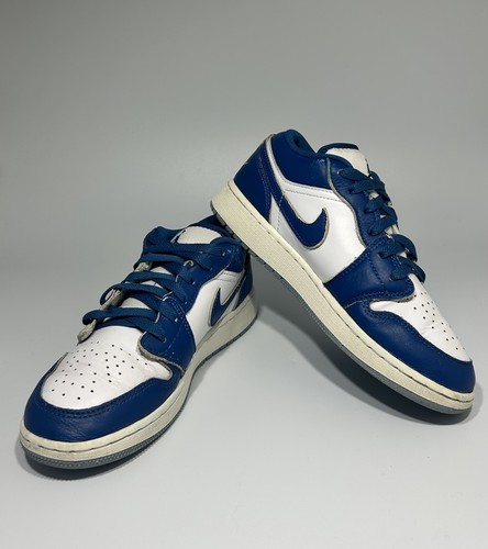 ?Scarpe Nike Air Jordan 1 Low SE per bambini Blu Bianco Taglia 5