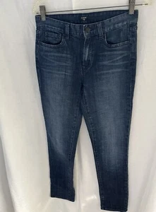 Pantalones de mezclilla J.Crew azul algodón + spandex 5 bolsillos pierna recta - talla 27S - Imagen 1 de 2