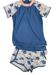 Eddie Bauer Girls Youth Medium (10/12) Rash Guard With Swim Bottom Set - Picture 1 of 16