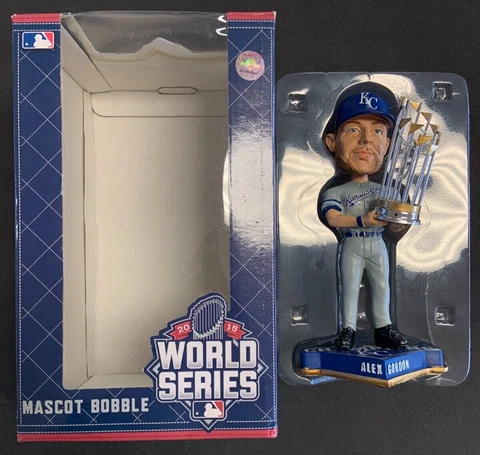 FOCO 2015 Kansas City Royals Alex Gordon World Series Trophy Bobblehead /144 Cover