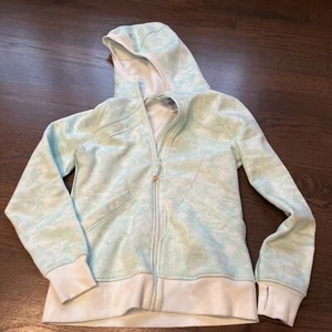 LULULEMON IVIVVA HOODIE jacket teal green SIZE 14 EUC - Picture 1 of 6