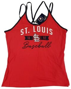 St. Louis Cardinals Women's Spaghetti Strap Shirt- Red-Size XLarge New