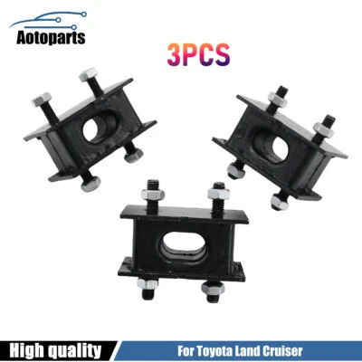 Set of 3 Exhaust Hanger Mount Muffler Bracket Insulator Fit Toyota Land Cruiser - Изображение 1 из 4