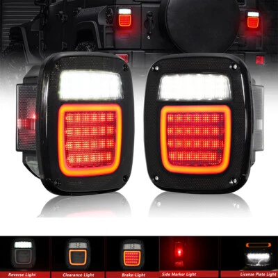 For Kenworth T2000 Freightliner 83 LED Tail Reverse Brake Backup Lights Smoke - Image 1 of 4