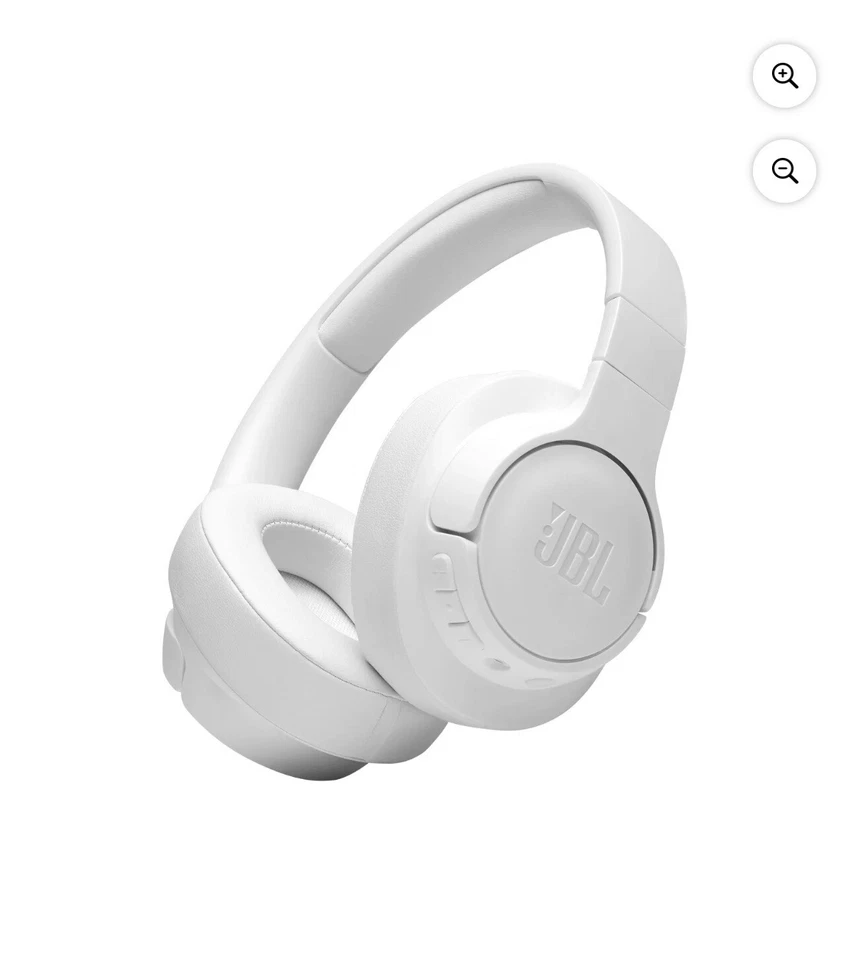 New! JBL TUNE 710BT Wireless Pure Bass Bluetooth Over-Ear Headphones 50Hrs White - Image 1 of 4
