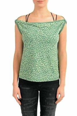 Top sin mangas Just Cavalli para mujer estampado animal cuello barco EE. UU. S IT 40 Foto 1 de 4