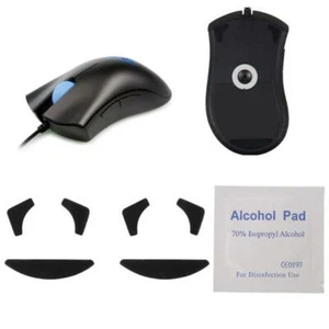 2 jeux de tapis de souris pieds de souris 0,6 mm pour patins à souris Razer DeathAdder - Photo 1/8