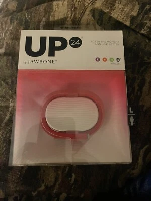 Up 24 By Jawbone Wireless Wristband Fitness Tracker~ Red ~  Size Medium - Image 1 of 2