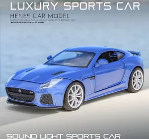 Car Vehicle Cars Jaguar F-Type 1:32 Scale Model Collection ABS Toy Diecast Gifts - Picture 1 of 17