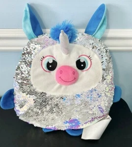 Unicorn Reversible Sequins Toss Plush Pillow bedding toys - Picture 1 of 4