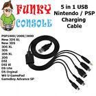 5 In 1 Usb Charging Cable For Nintendo Gba Sp Wii U 3Ds Ds Lite Dsi Xl Dsi Psp