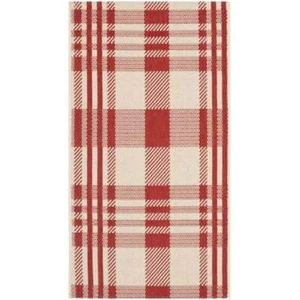 Safavieh Courtyard 2' x 3'7" Rug in Red and Bone - Picture 1 of 3