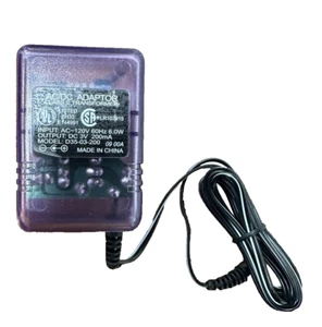 Clear Purple AC DC Adapter Model D35-03-200 Class 2 Transformer Power Supply wrk - Picture 1 of 3