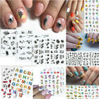 Nail Art Decor Decals Alphabet Nail Leaves Nail Sticker Flower Fruit Water