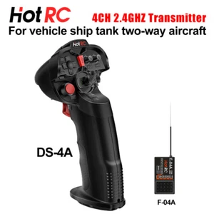 HotRC DS-4A Single Hand Transmitter 2.4G 4CH With F-04A Receiver For RC Car Boat - Picture 1 of 24