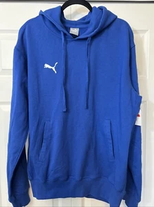 Felpa con cappuccio uomo Puma blu pull over taglia large nuova. - Foto 1 di 5