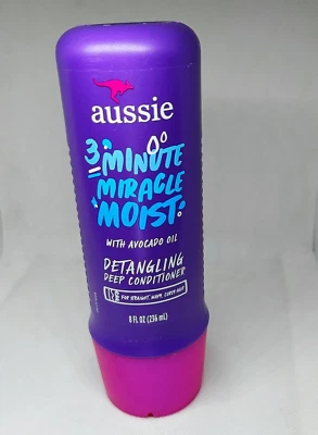 Aussie 3 Minute Miracle увлажняющий глубокий кондиционер для распутывания, без парабенов, 8 жидких унций - Изображение 1 из 4
