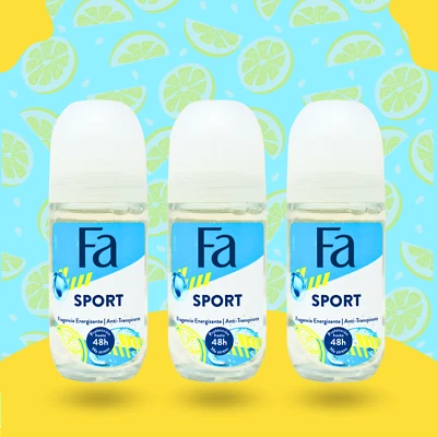 Fa Sport роллер антиперспирант 48h защиты, 5 жидких унций/50 мл (упаковка из 3) - Изображение 1 из 4