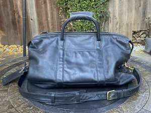 Coach x Lexus Reisetasche schwarz Leder groß hergestellt in den USA - Bild 1 von 21