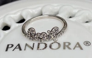 Auténtico anillo de la firma de amor de Pandora #190928 CZ - Imagen 1 de 6